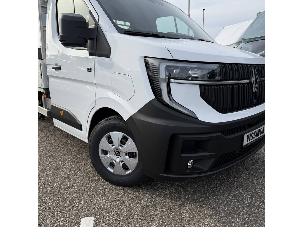 Renault Master E-Tech Open laadbak + HIAB kraan + trekhaak