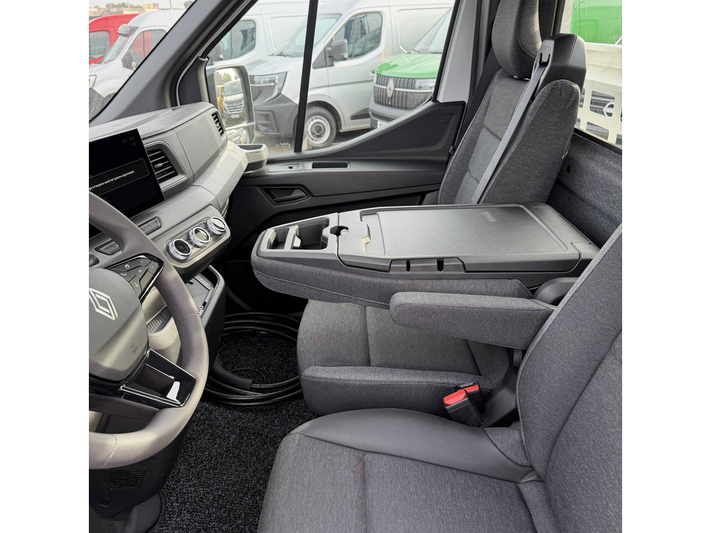 Renault Master E-Tech Open laadbak + HIAB kraan + trekhaak