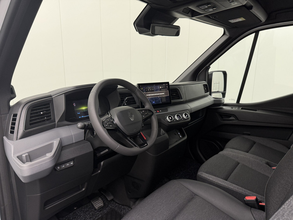 Renault Master E-Tech Open laadbak + HIAB kraan + trekhaak