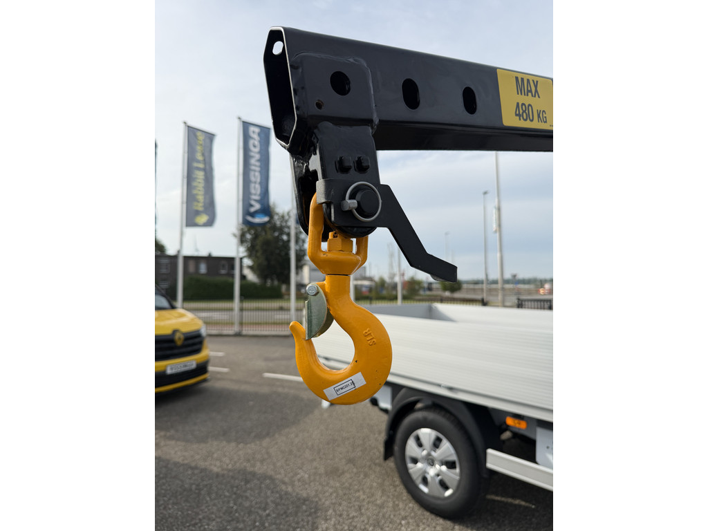 Renault Master E-Tech Open laadbak + HIAB kraan + trekhaak