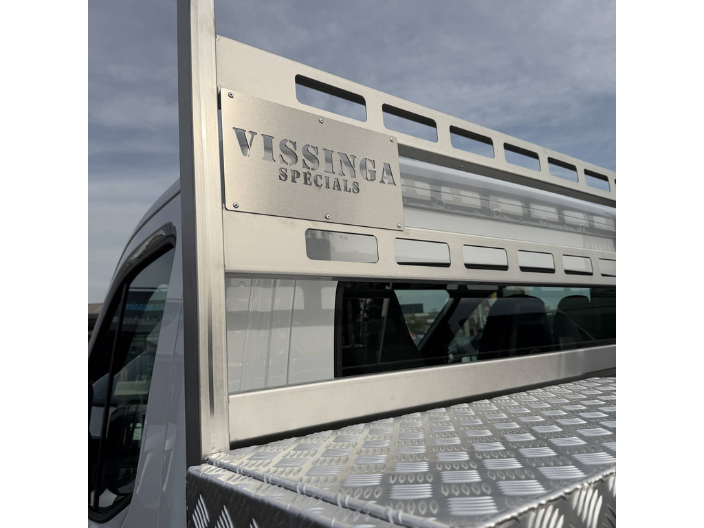 Renault Master E-Tech Open laadbak + HIAB kraan + trekhaak